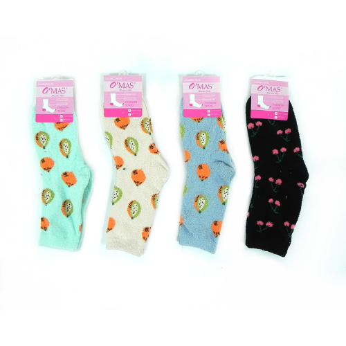 Calcetines Para Mujer Con Diseños Surtidos 12 Unid-1