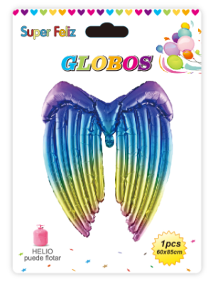 GLOBO ALAS COLORES