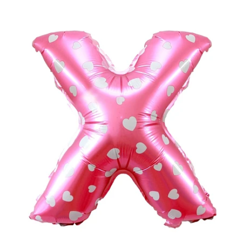 Globo Letra X Rosa 16 Pulgadas-0