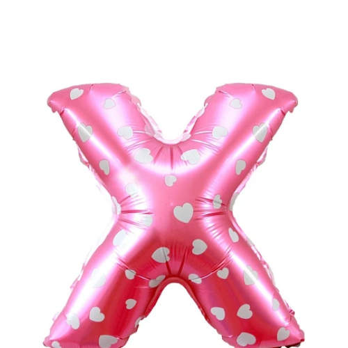 Globo Letra X Rosa 16 Pulgadas-1