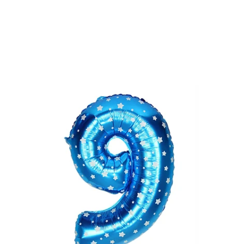 Globo Número 9 Azul 16 Pulgadas-1