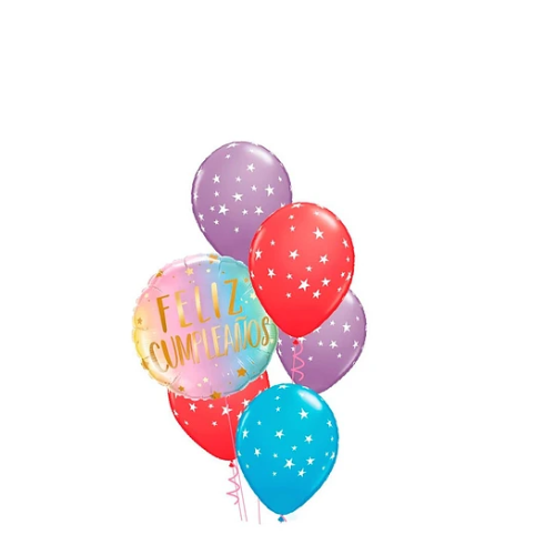 Set De Globos De Látex 6 pcs Feliz Cumpleaños -1