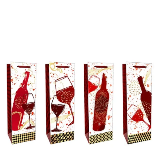 Bolsa De Vino 10x12x35 cm Diseño Aleatorio-1