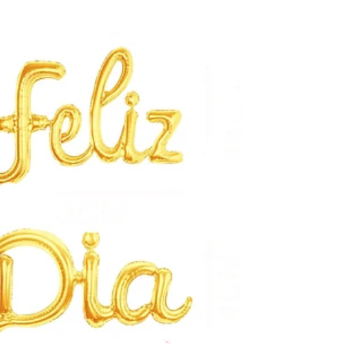 Set De Globos Metálicos Feliz Día Dorado-1
