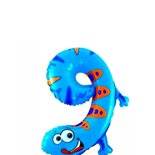 Globo Numero 9 Dinosaurio 30x46cm-1