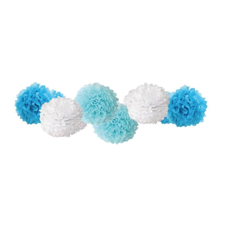 SET GUIR TASSEL POMPOM F.C AZUL X1UNI-1
