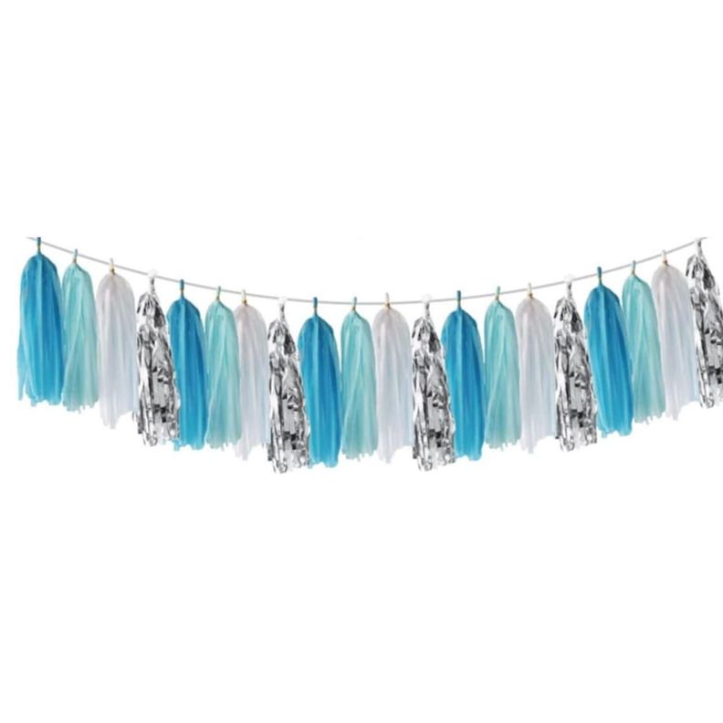 SET GUIR TASSEL POMPOM F.C AZUL X1UNI-3