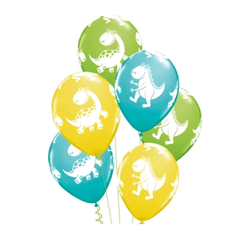 Set De Globos Látex Dinosaurio 6Pcs-0