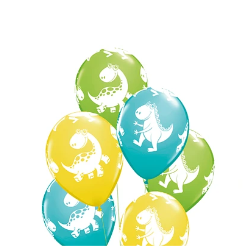 Set De Globos Látex Dinosaurio 6Pcs-1