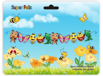SET DE GLOBOS METALICOS INSECTOS-0