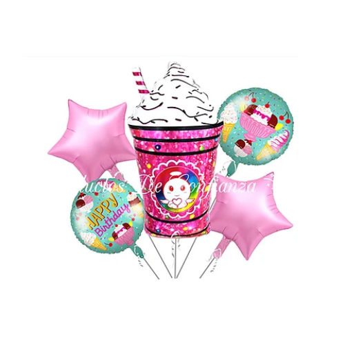 Set De Globos Metálicos Helados 5Pcs-0