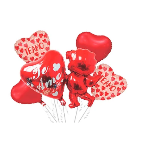 Set De Globos Metalicos Cupido 5 Pcs-0
