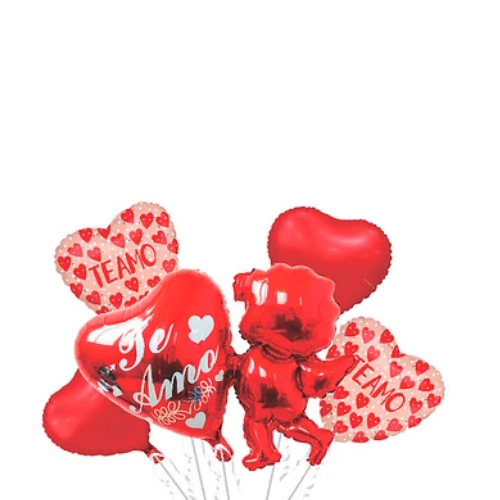 Set De Globos Metalicos Cupido 5 Pcs-1