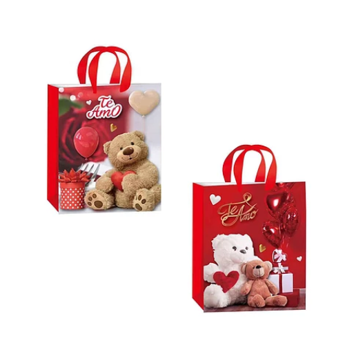 Bolsa De Regalo Oso De Peluche 40x55x15cm Diseño Aleatorio-0