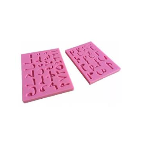 MOLDE PARA FONDANT Letras rosadas-0