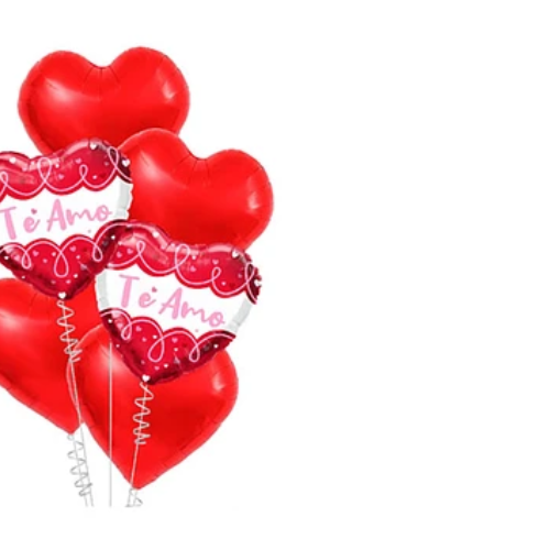 Set De Globos Metalicos Te Amo 6Pcs-1