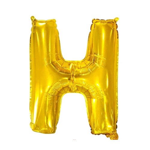 Globo Letra H Oro 40 Pulgadas-1
