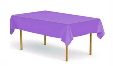 MANTEL UNICOLOR 137X274 CM MORADO-0