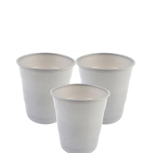 Vasos Plásticos Color Plata 410ml 10pcs-1
