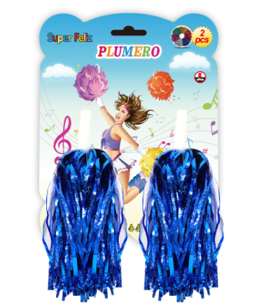 PLUMEROS METÁLICOS AZUL-0