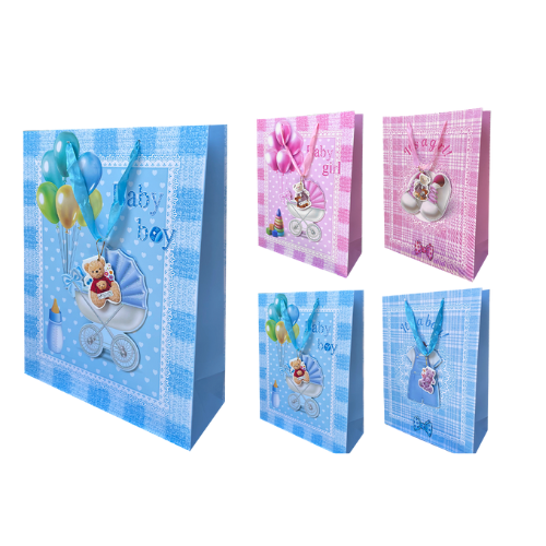 Bolsa De Regalo Accesorio De Bebe 26X10X32Cm 12 Unid -1