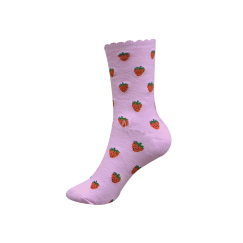 Calcetines De Mujer De Toalla Diseño Frutas 12 Unidades-0