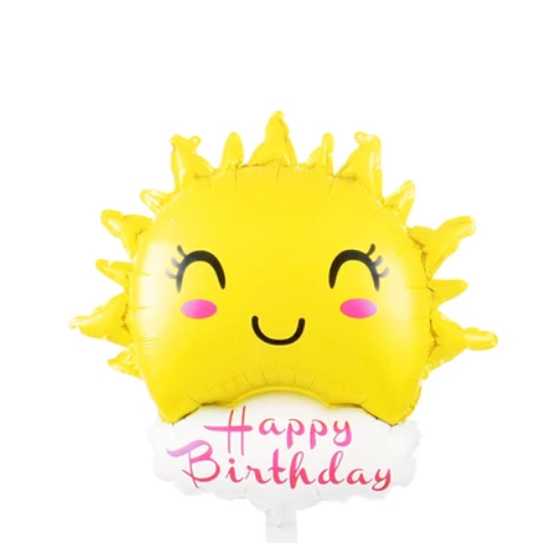 Globo Metalico Sol Y Nube Happy Birthday-1