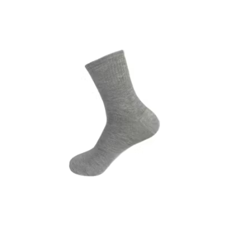 Calcetines De Hombre 3/4 Blanco Negro Gris 12 Unid-0