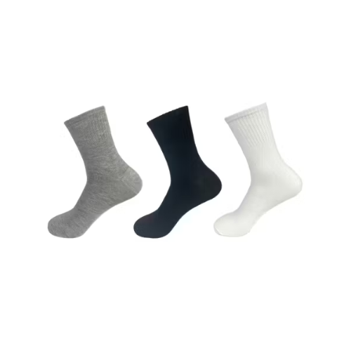 Calcetines De Hombre 3/4 Blanco Negro Gris 12 Unid-1