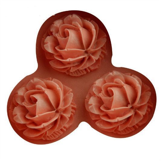 MOLDE PARA FONDANT Rosa Roja-0