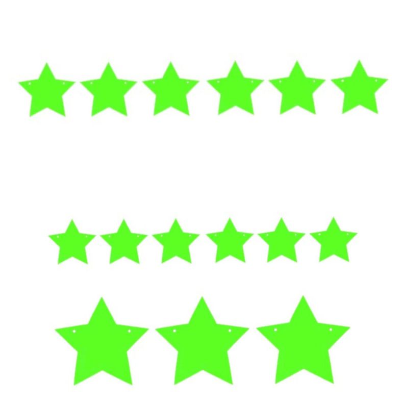 GUIRNALDA ESTRELLA 3M VERDE FLUOR X 1 UNI-1