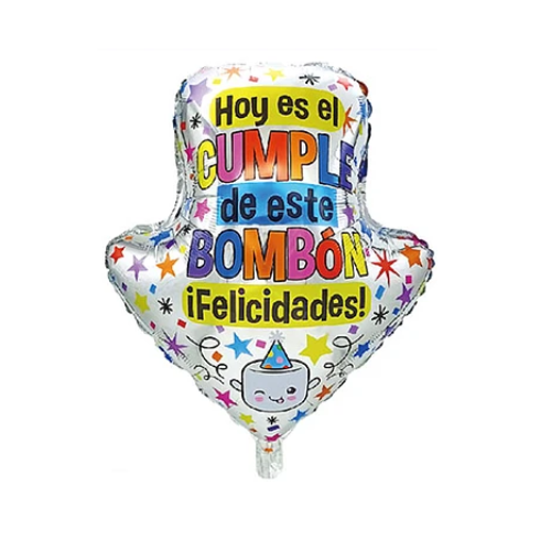 Globo Metálico De Cumpleaños En Forma De Flecha 56x69Cm-0