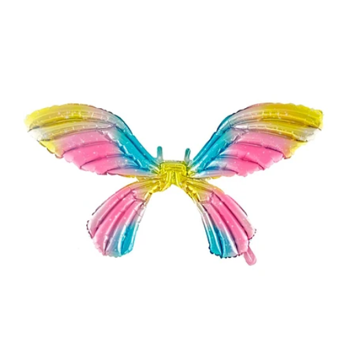 Globo Metálico Alas De Mariposa Multicolor 72x100  cm-0