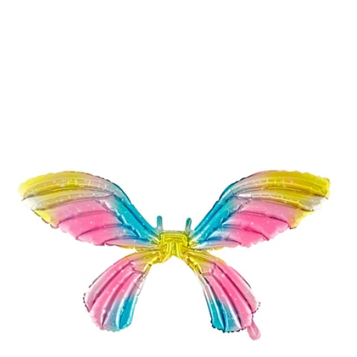 Globo Metálico Alas De Mariposa Multicolor 72x100  cm-1