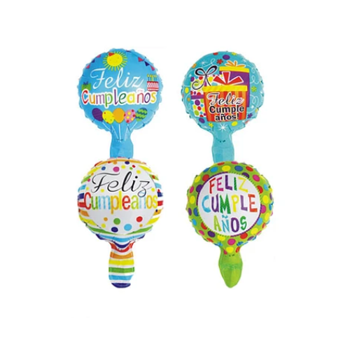Globo Metalico Feliz Cumpleaños Varios Colores-1