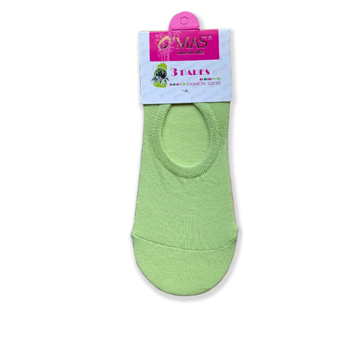 Calcetines De Mujer Invisible Liso Pack 3 12 Unid-0