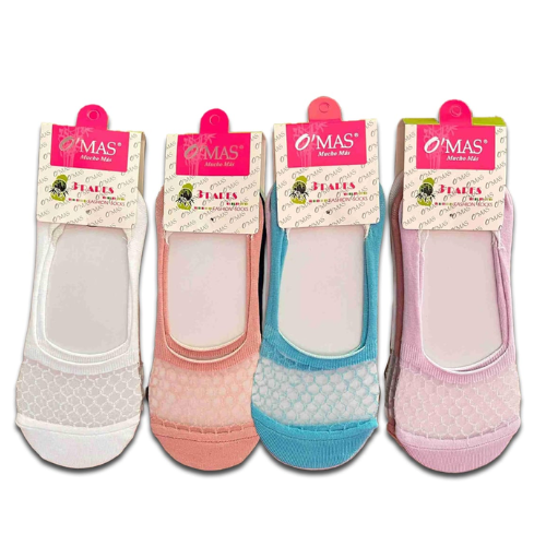 Calcetines De Mujer Invisible Con Diseño 12 Unid-1