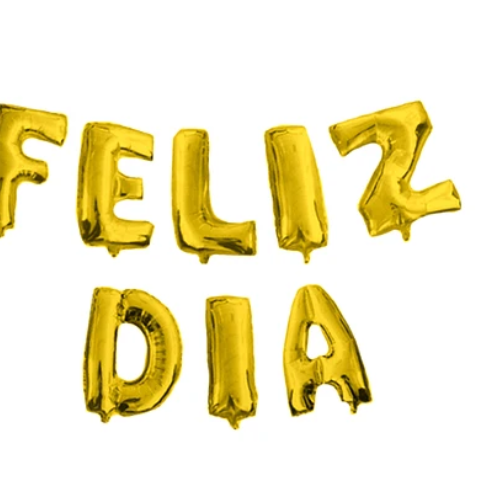 Globo Feliz Dia Dorado 16 Pulgadas-1