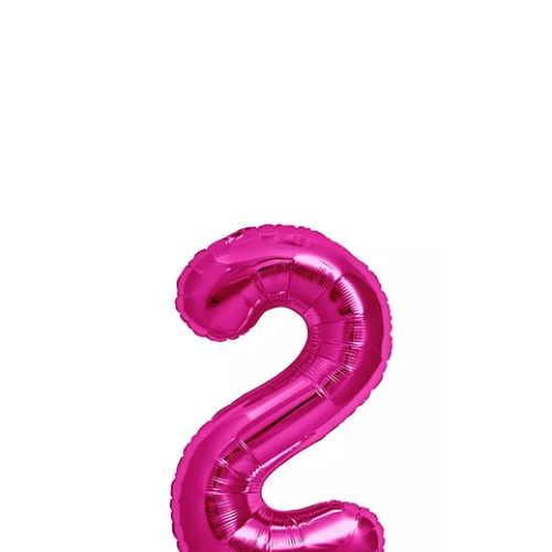 Globo Número 2 Rosa 40 Pulgadas-1