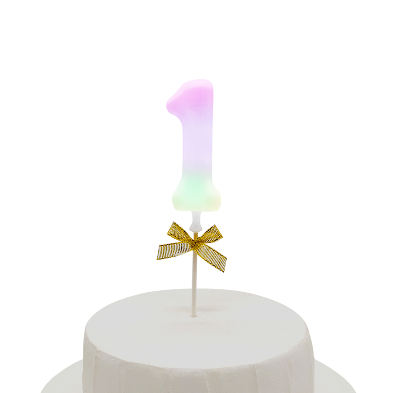TOPPER TORTA NUMERAL LED #1