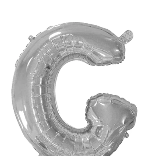 Globo Letra G Plata 40 Pulgadas-1