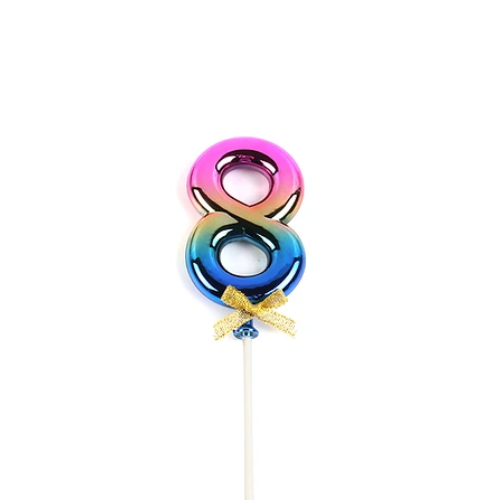 Topper Número 8 Multicolor 20cm-1