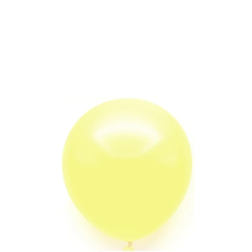 Globos De Látex Pastel Color Amarillo 10pcs 23cm-1