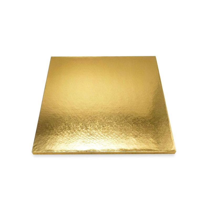  BASE TORTA CUADRADO 40 CM DORADO X1 UNI-1
