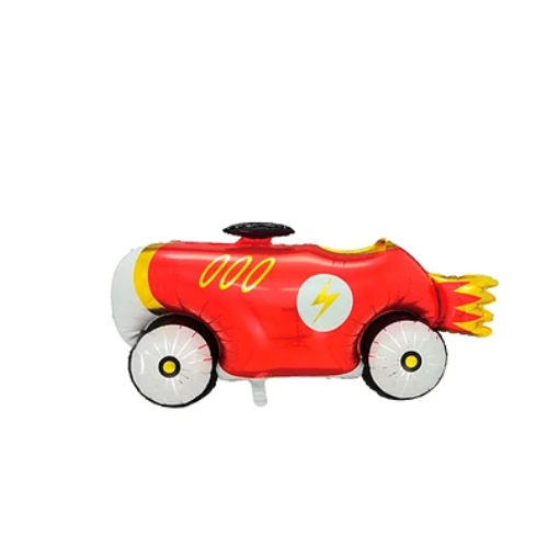 Globo Metálico Auto Clásico Rojo 63x107Cm-0