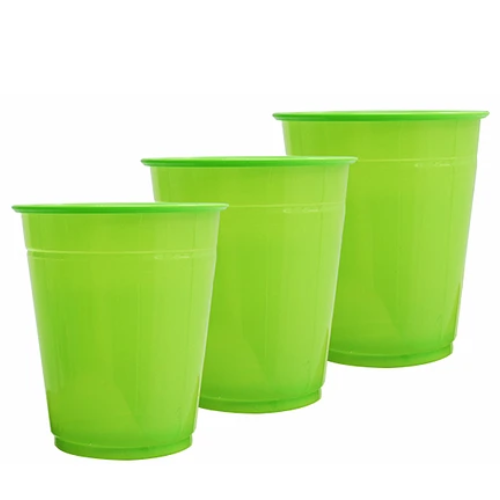 Vasos Plásticos 250ml 25 pcs Verde-1