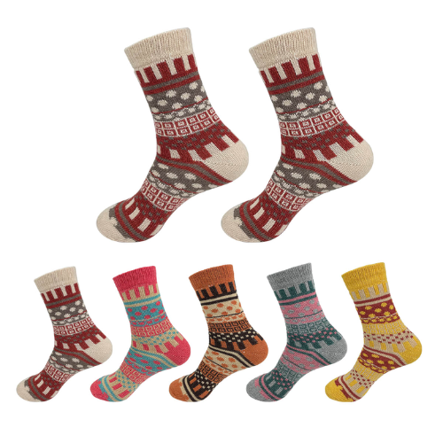 Calcetines De Mujer Con Diseño Surtidos 12 Unid-1