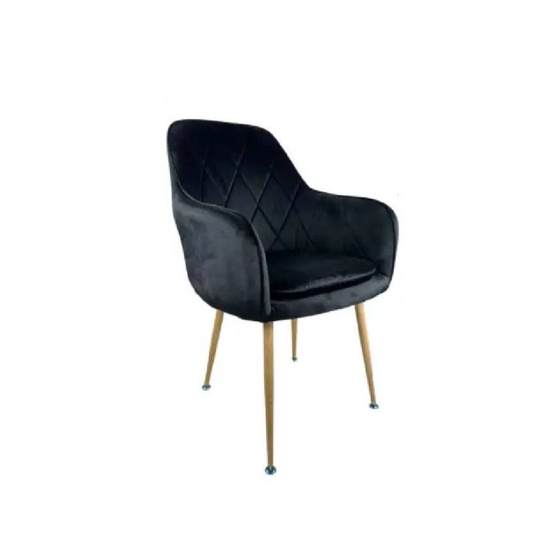 Pack 2 Sitial Poltrona Diamante Negro Patas Simil Madera-1