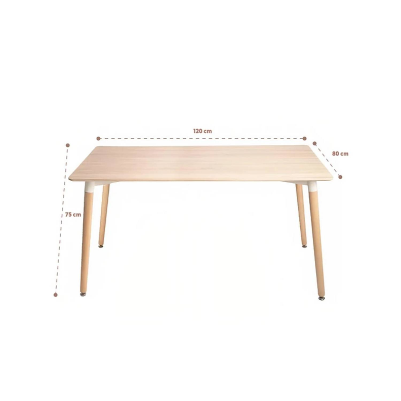 Mesa Eames Rectangular Madera 120 Cm-2