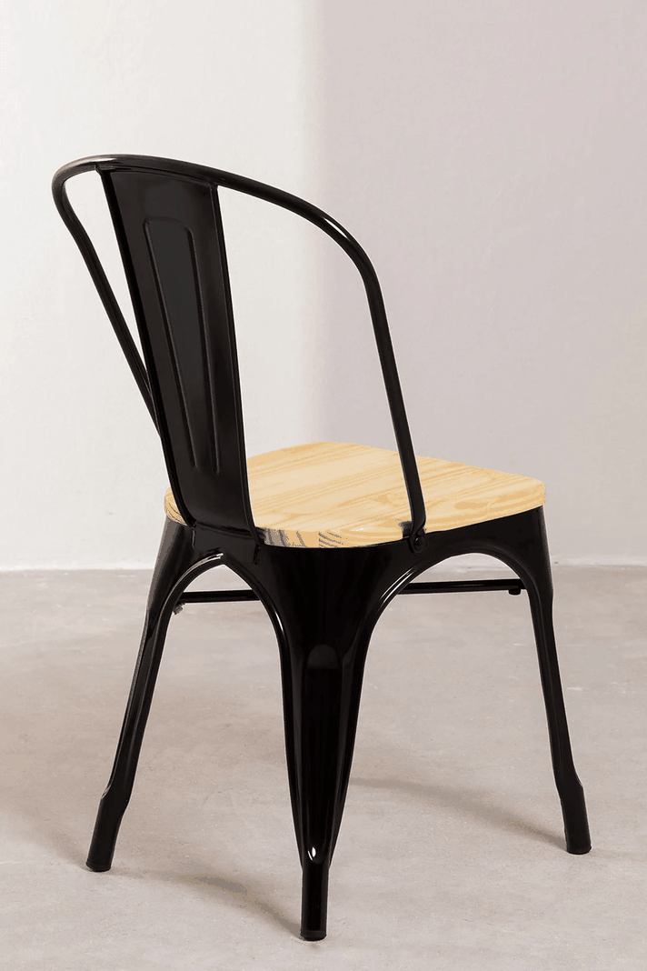 Silla Tolix Wood Negra-1